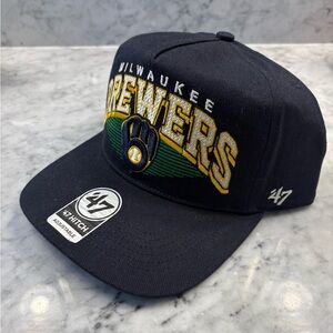 '47 Adult Milwaukee Brewers Retro Hitch Adjustable SnapBack Hat MLB